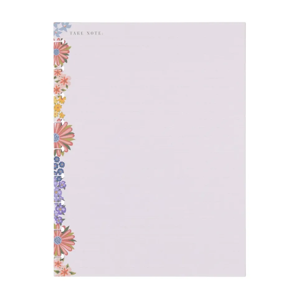 Happy Planner Spring Market recharge classic pointillé ligné 40 feuilles