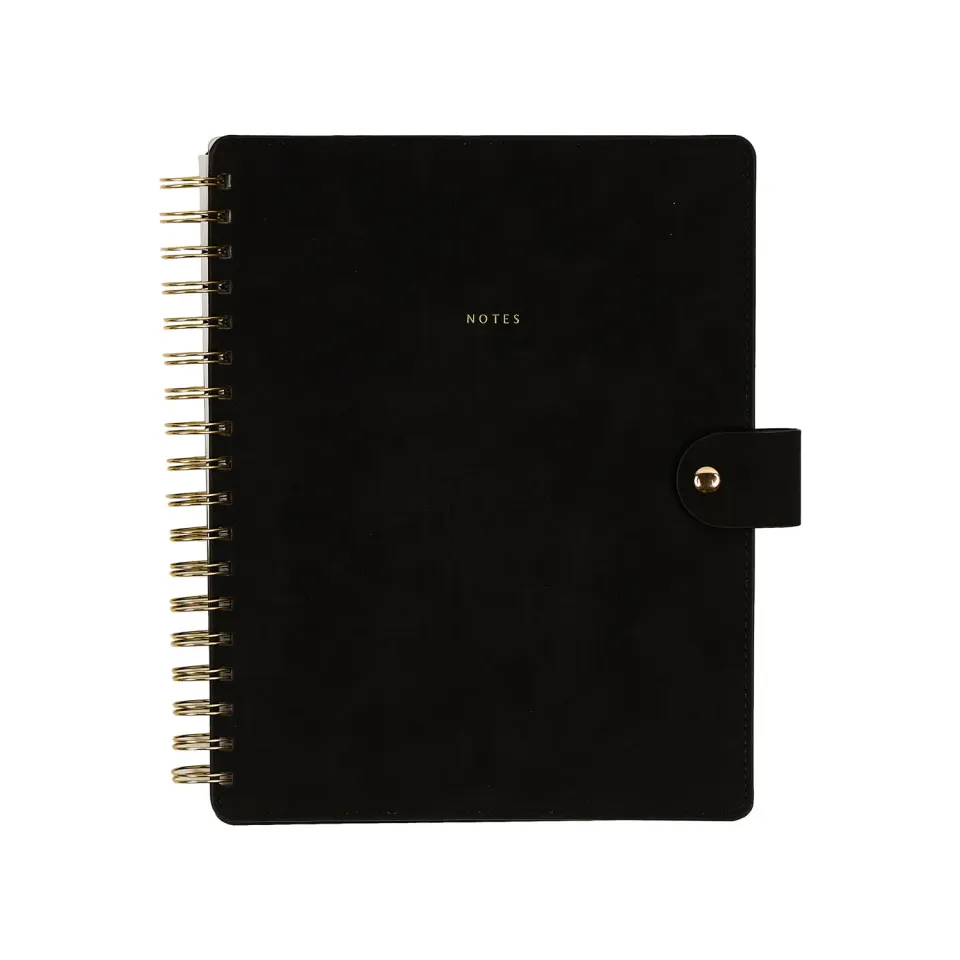 Happy Planner Citrine Midnight carnet spirale Classic ligné pointillé