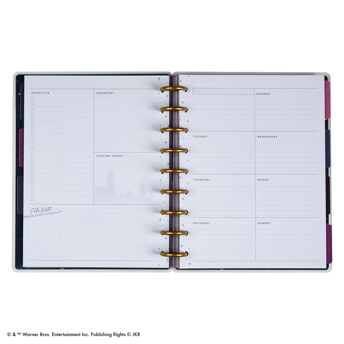 Happy Planner Harry Potter agenda classic dashboard non daté 12 mois