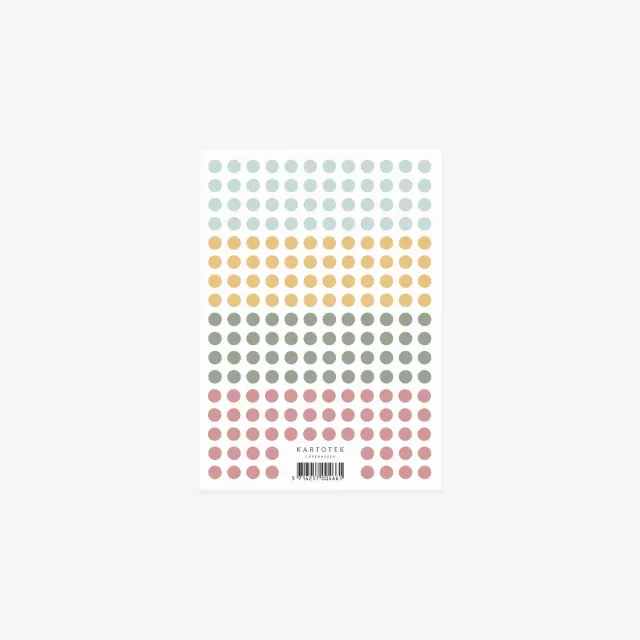 Kartotek Micro Dot stickers agenda 4 couleurs