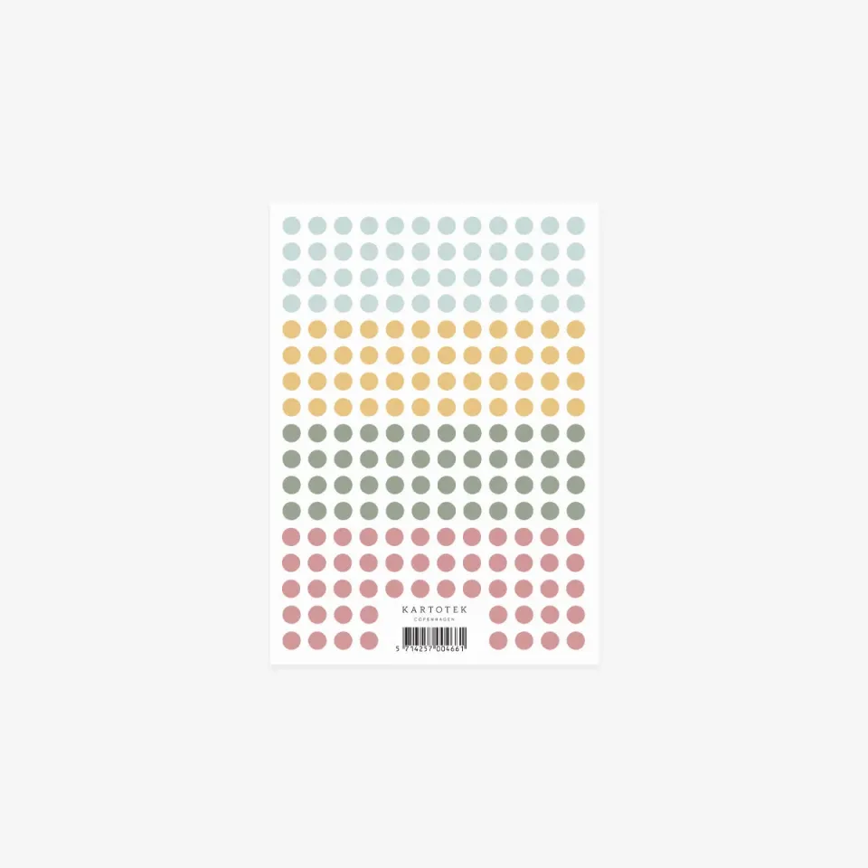 Kartotek Micro Dot stickers agenda 4 couleurs