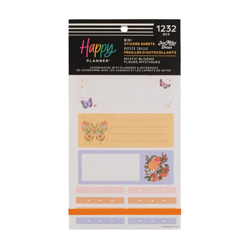 Happy Planner Mystic Blooms stickers Mini 1352 floral