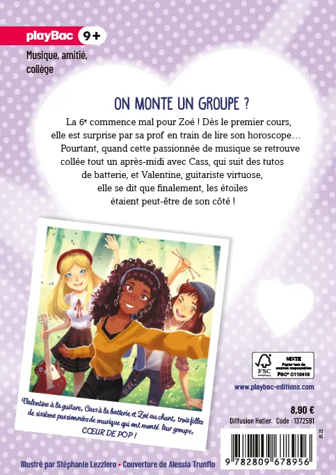 Cœur de Pop Tome 1 On monte un groupe ? roman 8-12 ans édition 2022