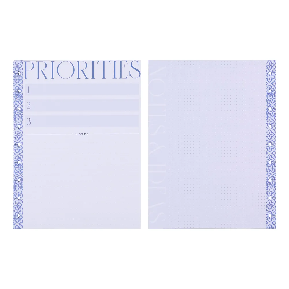 Happy Planner Shibori recharge Classic 40 feuilles pointillé