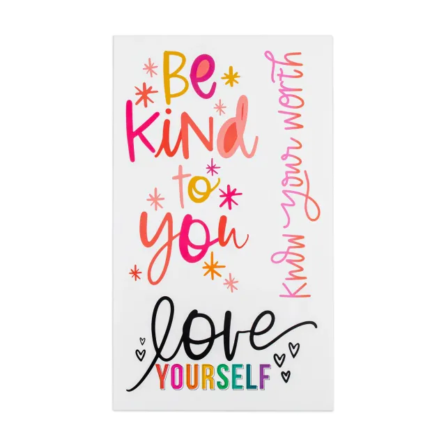 Happy Planner Self-Love stickers 8 feuilles grand format