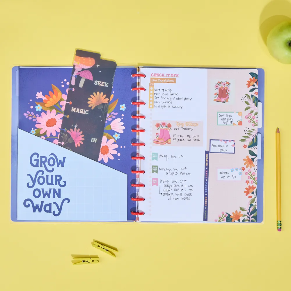 Happy Planner Jess Miller pack accessoires Big teacher saisons