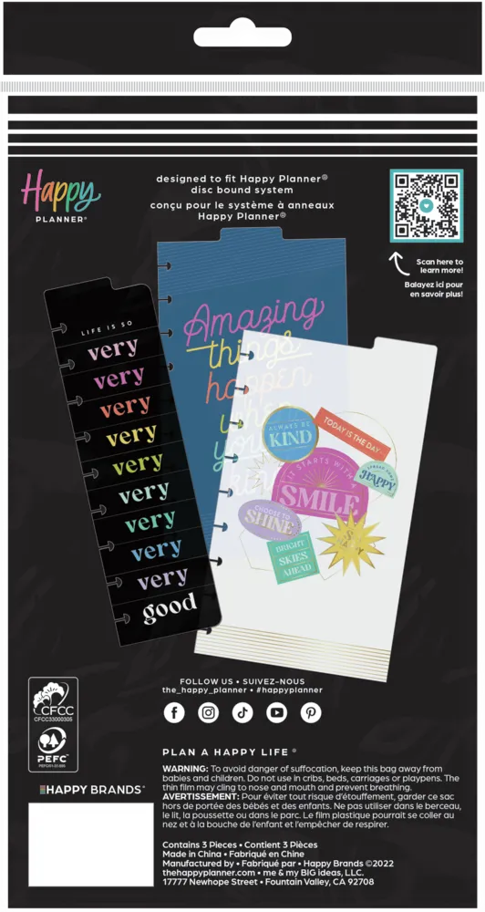 Happy Planner Spread Some Happy intercalaires Classic x3