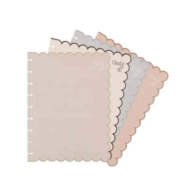 Happy Planner Haven Heart recharge Classic checklist festonnée 40 feuilles