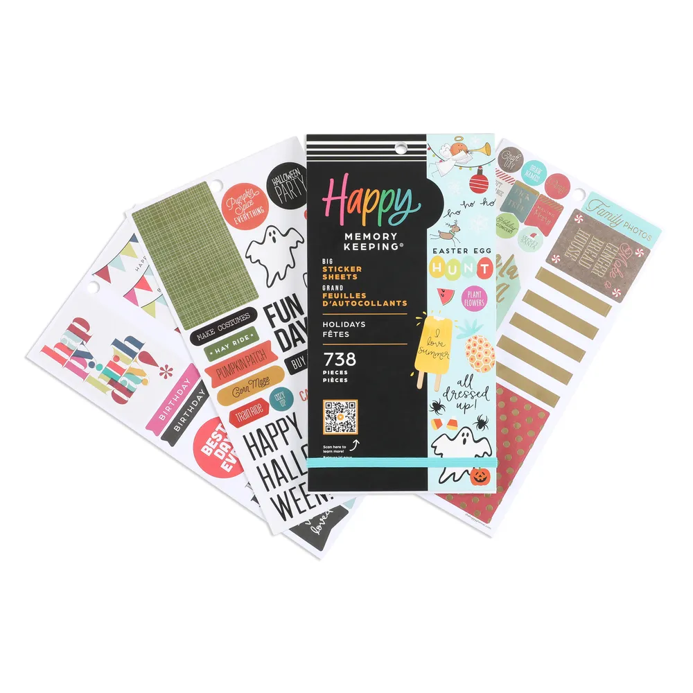 Happy Planner Seasonal 2 Big stickers agenda 30 planches saisons