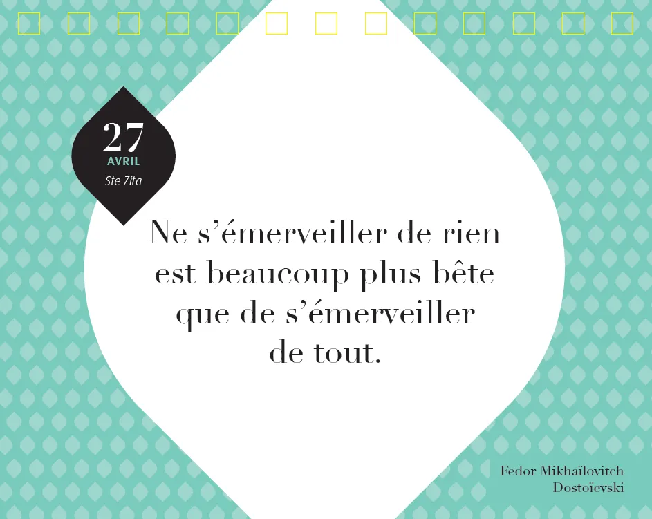 Frigobloc Géo 365 jours Zen calendrier chevalet quotidien