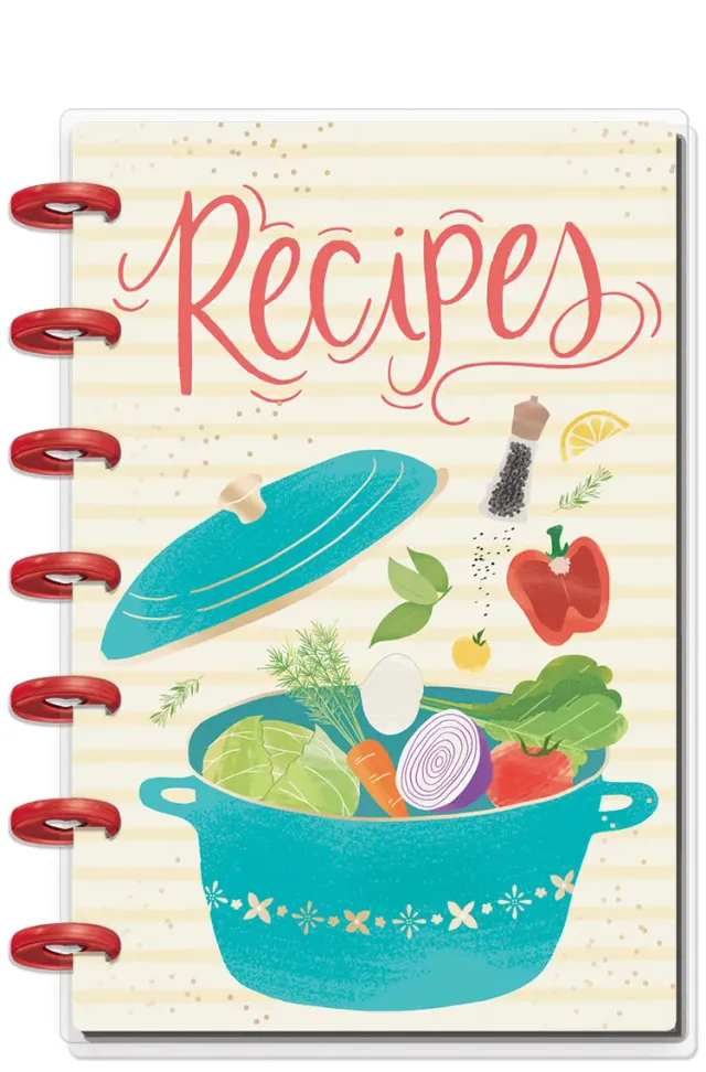 Happy Planner Mini Foodie agenda recettes 160 fiches