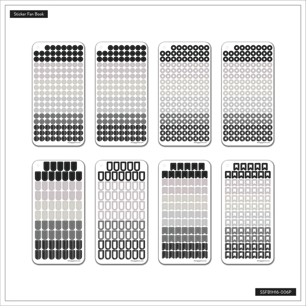 Happy Planner Work Life Metropolitan stickers foil 16 feuilles
