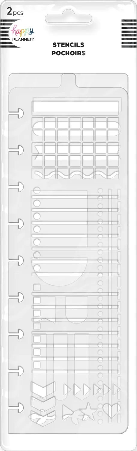 Happy Planner Journaling Joy pochoirs marque-pages lot de 2