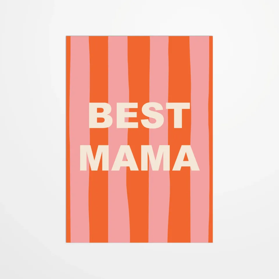My365 Jennifer Bouron Best Mama carte postale fête