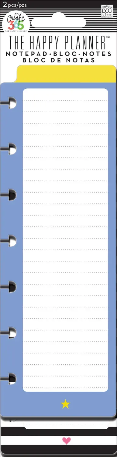 Happy Planner Star Heart bloc-notes à anneaux lot de 2
