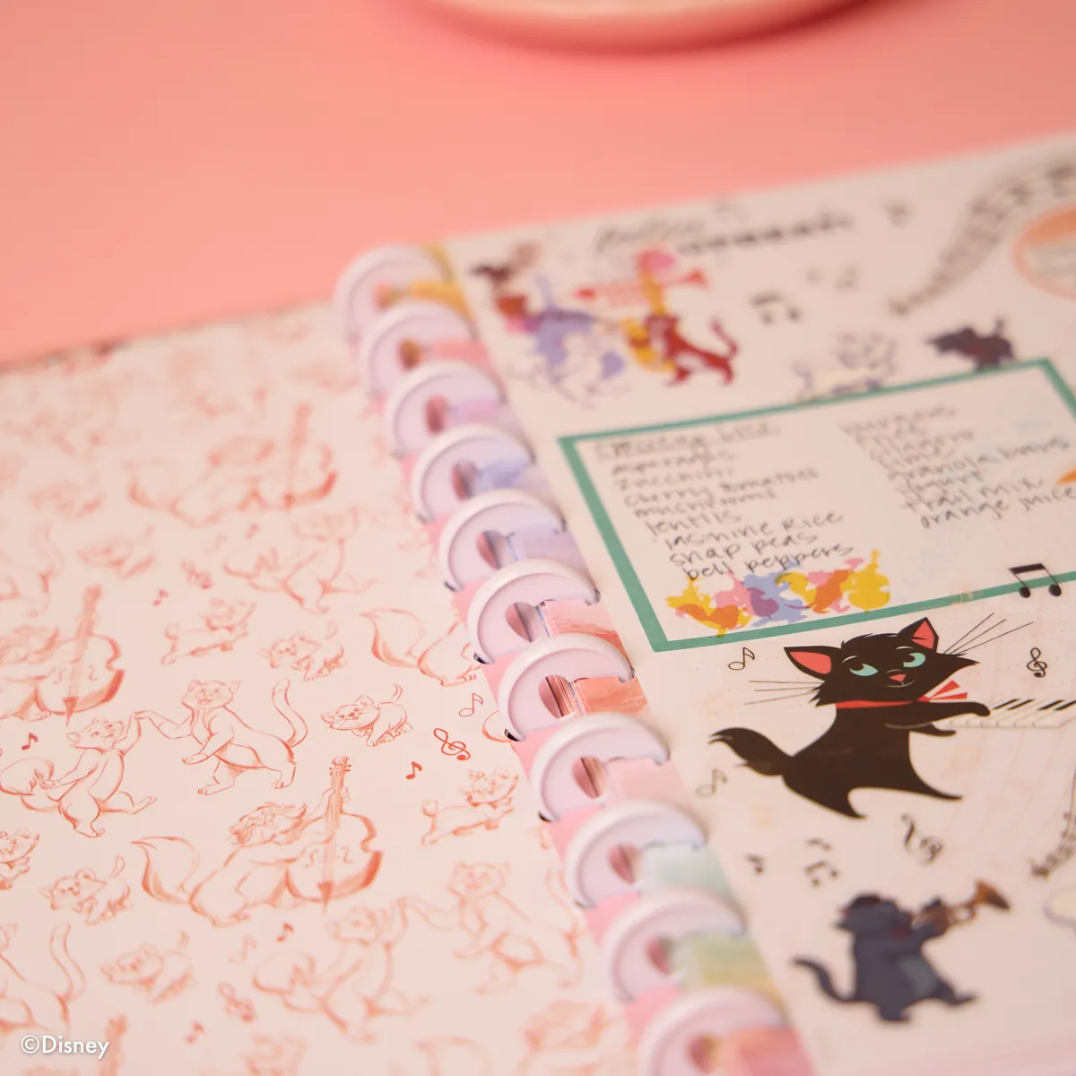 Happy Planner Disney Aristocats Big carnet 60 feuilles ligné pointillé