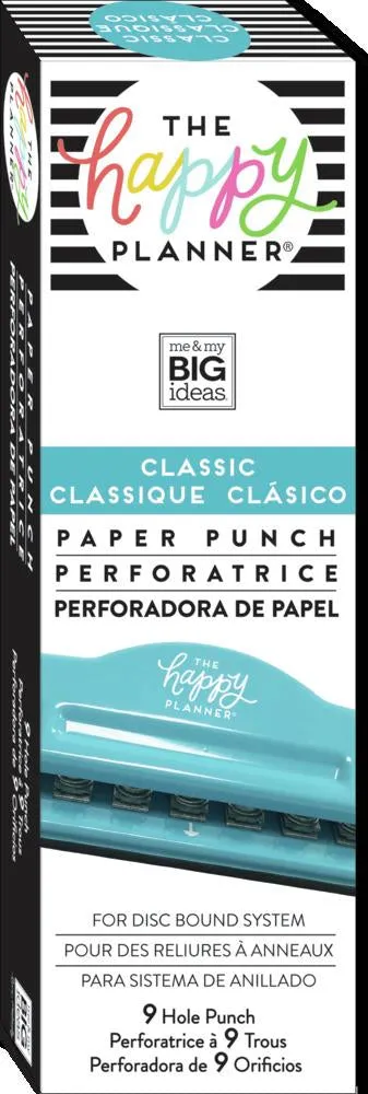 Happy Planner Classic PUN-01 perforatrice bleue