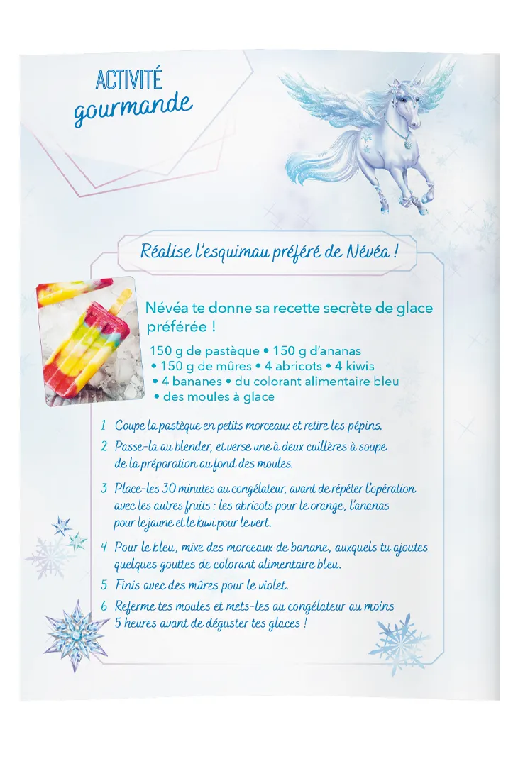 Licornes de rêve Magie des neiges coffret pierre Névéa