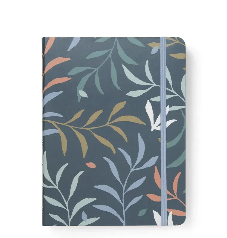 Filofax Botanical Notebook A5 carnet bleu rechargeable