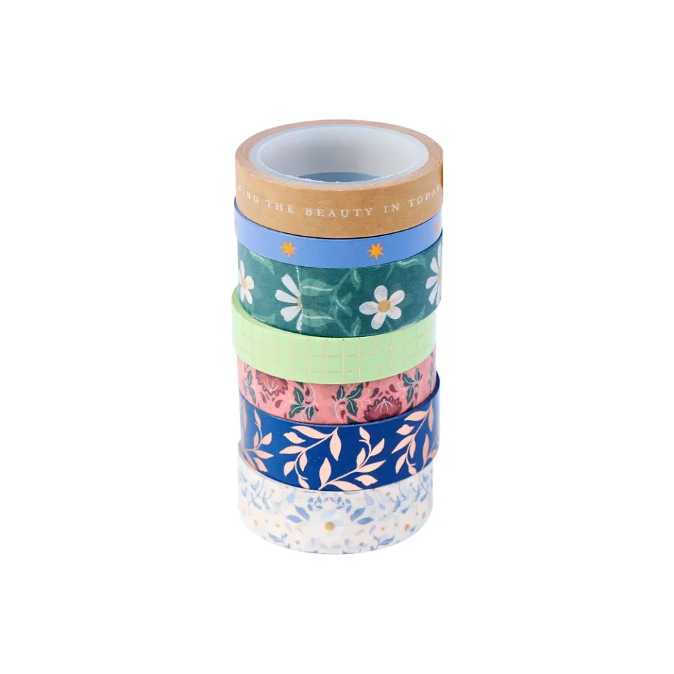 Happy Planner Forest Flowers washi tape 7 rouleaux floral
