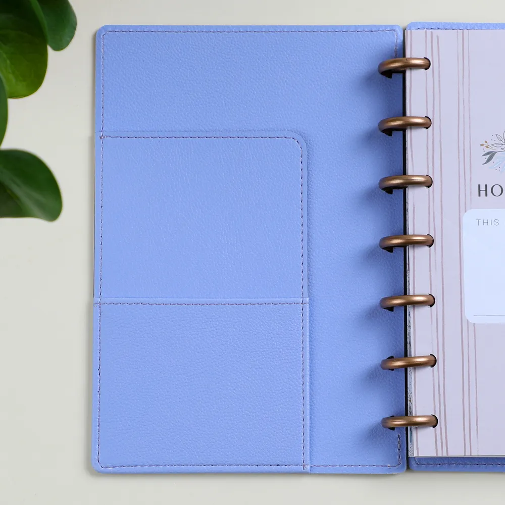 Happy Planner Deluxe couverture agenda mini Periwinkle similicuir
