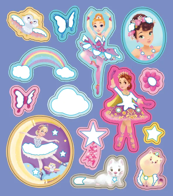 Frigobloc Mon atelier paillettes Danseuses coffret créatif