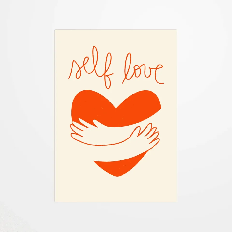 My365 Cokiyette Self Love carte postale positive