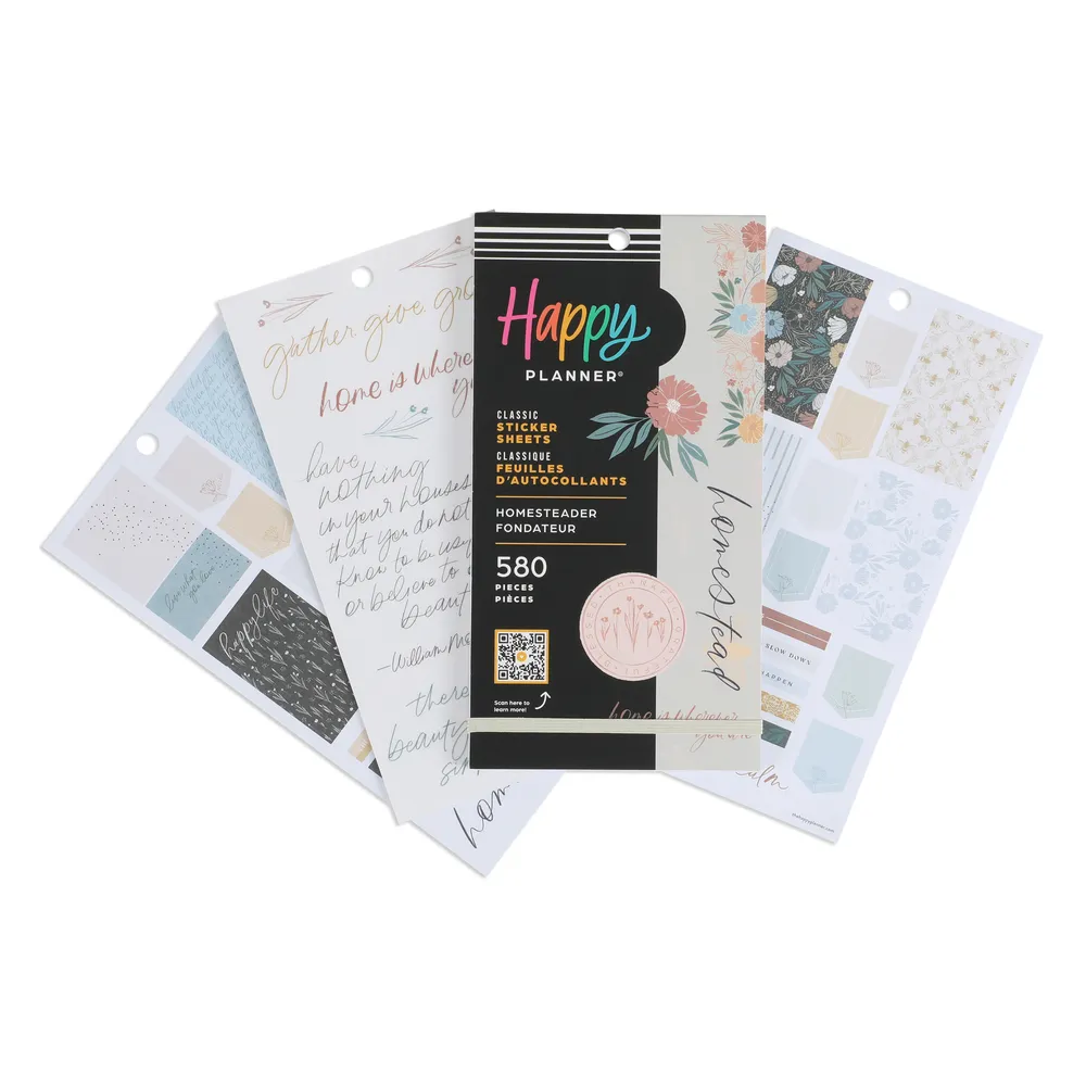 Happy Planner Homesteader Value Pack stickers 580 maison