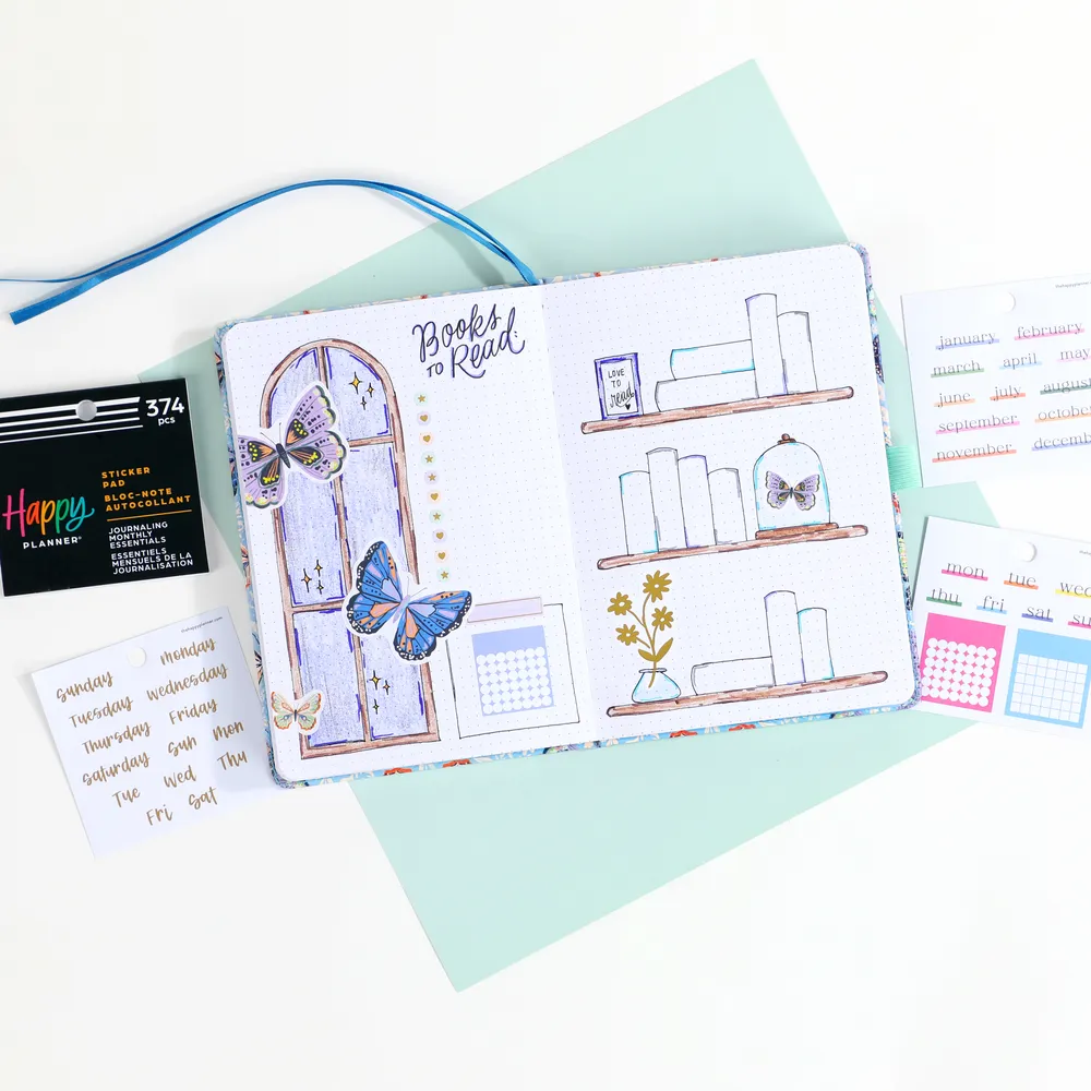 Happy Planner Journaling Monthly Essentials mini stickers