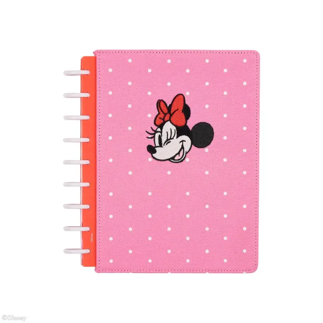 Happy Planner Minnie Bow agenda vertical non daté rose