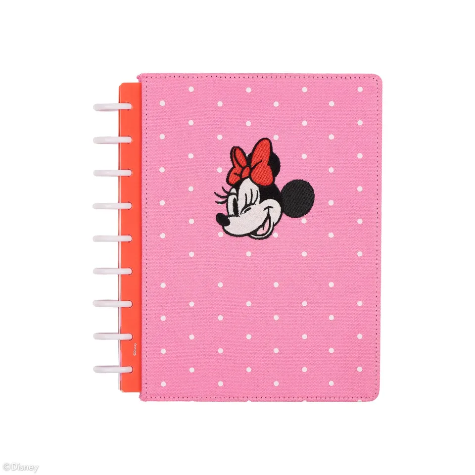 Happy Planner Minnie Bow agenda vertical non daté rose