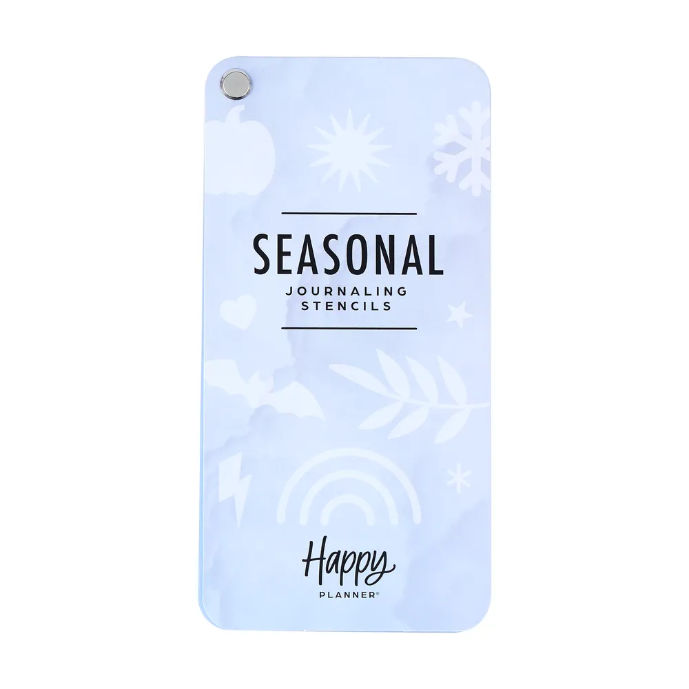 Happy Planner Seasonal pochoir éventail 5 fiches saisonnier