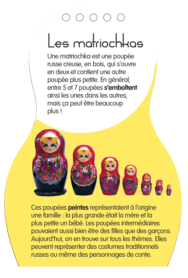 Minimiki Carnet créatif Léna en Russie stickers