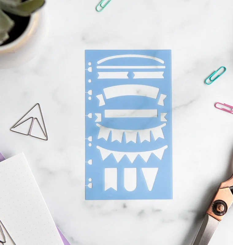 Filofax pochoir bannières A5 Personal bullet journal