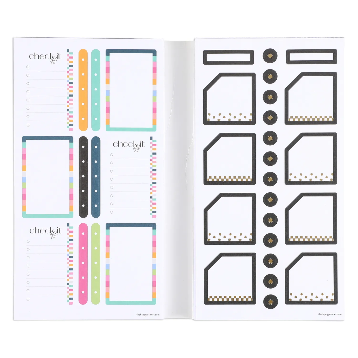 Happy Planner Colorful Boxes méga stickers 3566 stickers