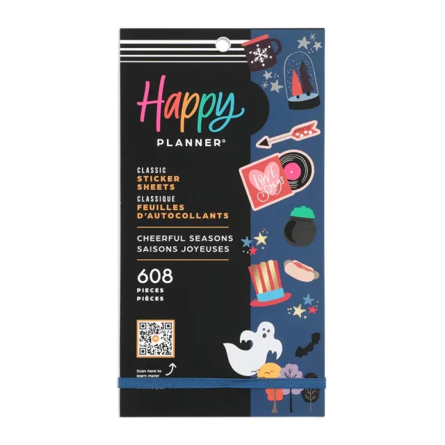 Happy Planner Cheerful Seasons stickers 608 pièces
