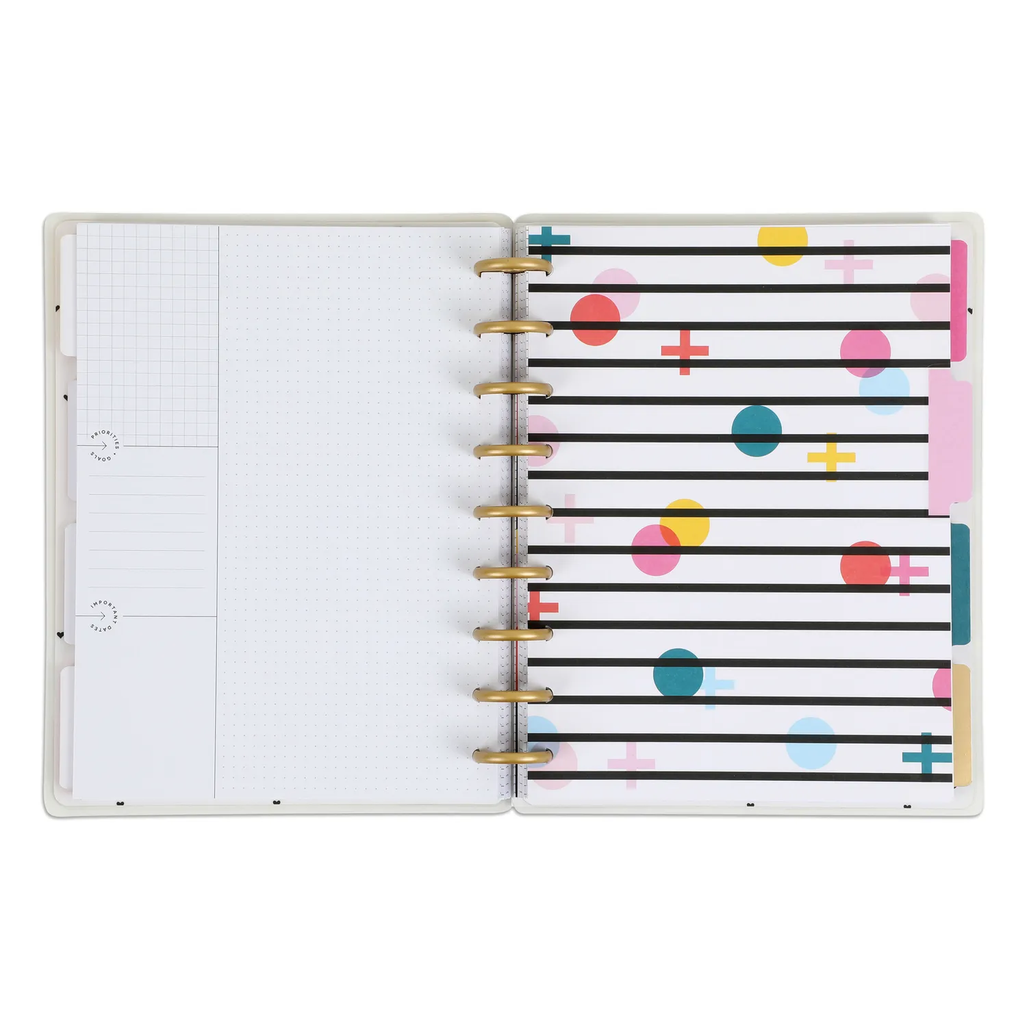 Happy Planner Bright & Fun Classic agenda non daté 12 mois vertical