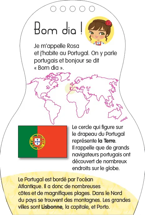 Frigobloc Minimiki Rosa au Portugal carnet créatif stickers