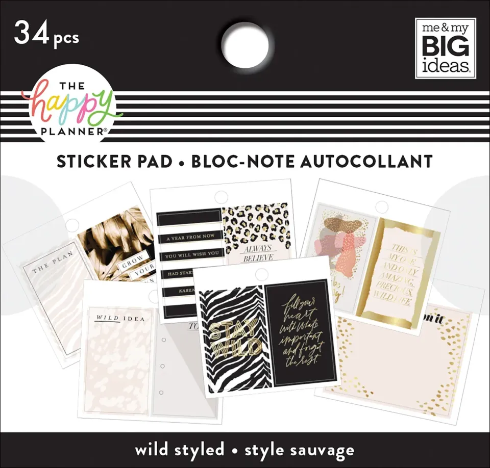 Happy Planner Wild Styled mini stickers 34 motifs