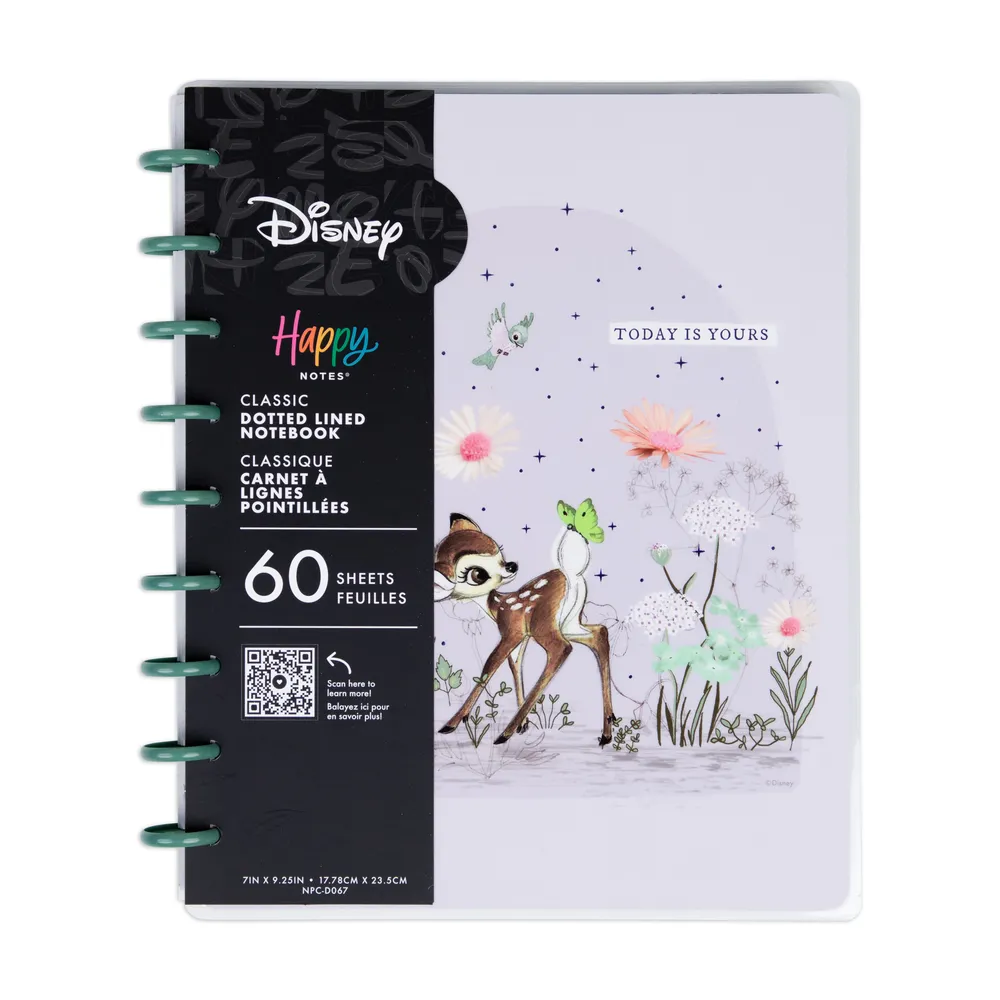 Happy Planner Bambi Springtime carnet Classic pointillé 60 feuilles