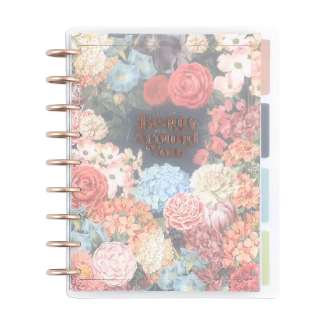 Happy Planner Gathered Flowers agenda classic dashboard 12 mois non daté