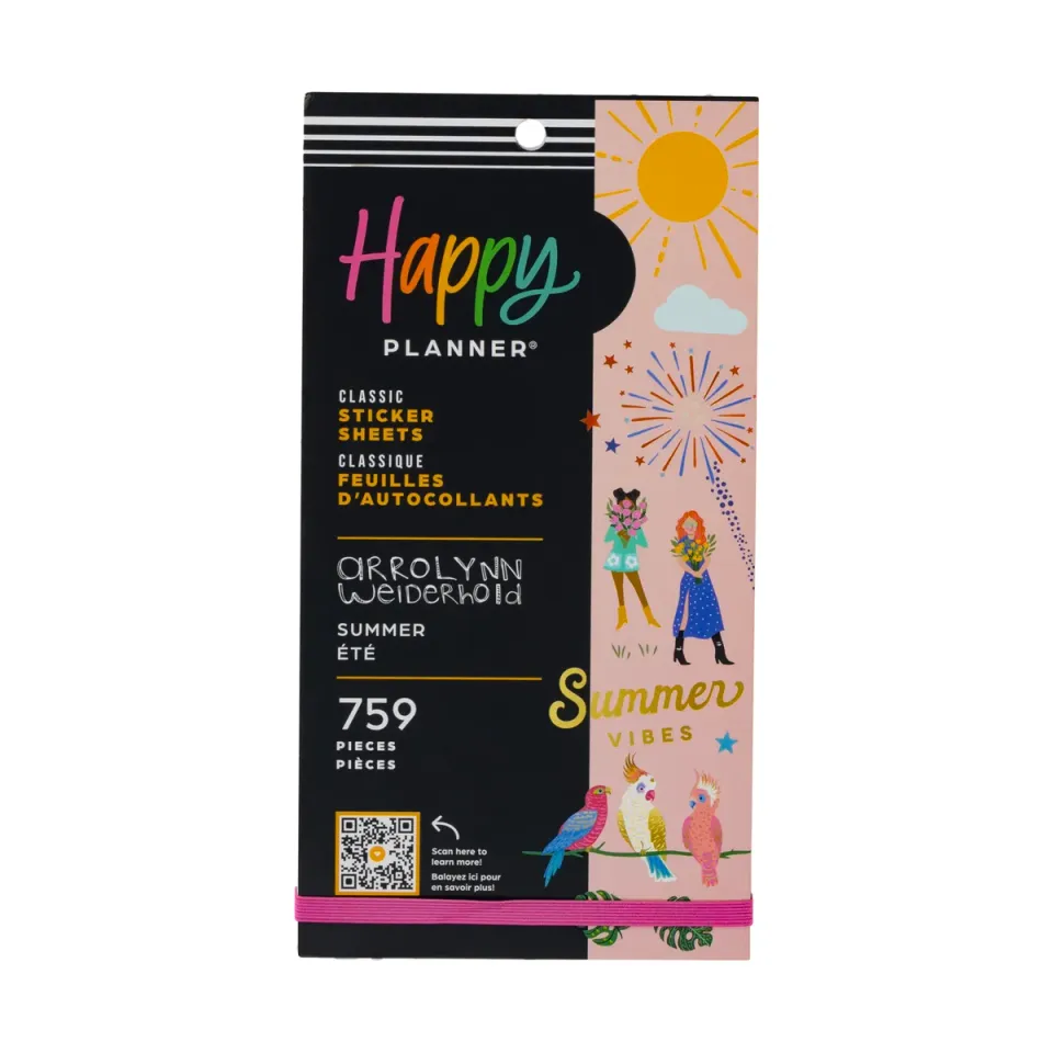 Happy Planner Summer Vibes stickers été 759 motifs 30 planches