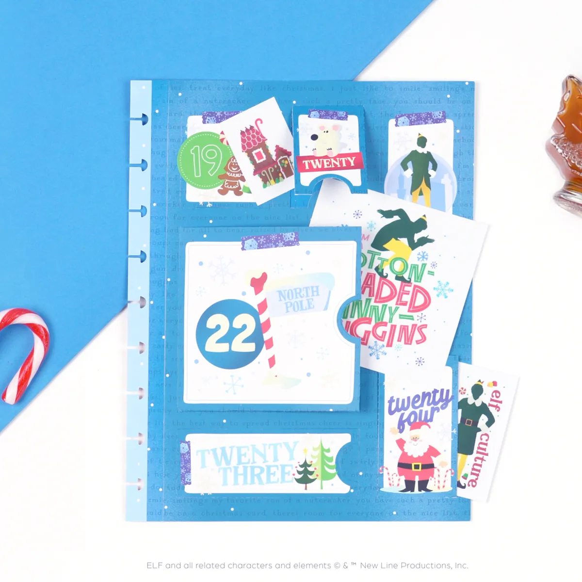 Happy Planner Elf calendrier avent stickers Noël