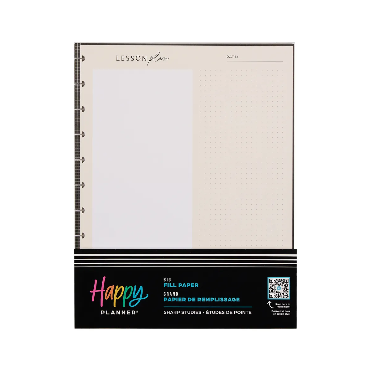 Happy Planner Sharp Studies recharge prof dashboard 40 feuilles
