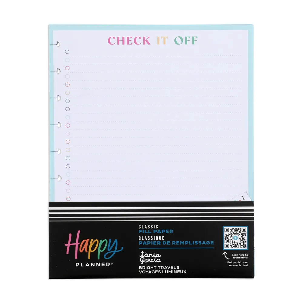 Happy Planner Tania Garcia Bright Travels recharge Classic 40 f