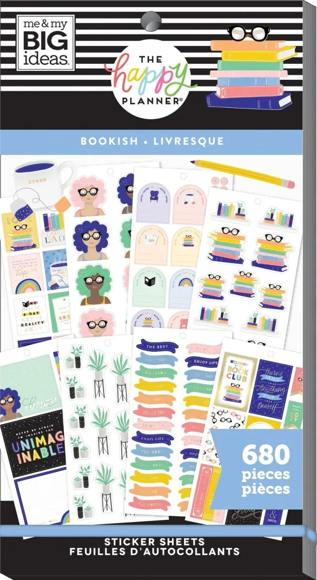 Happy Planner Bookish stickers Classic 680 lecture