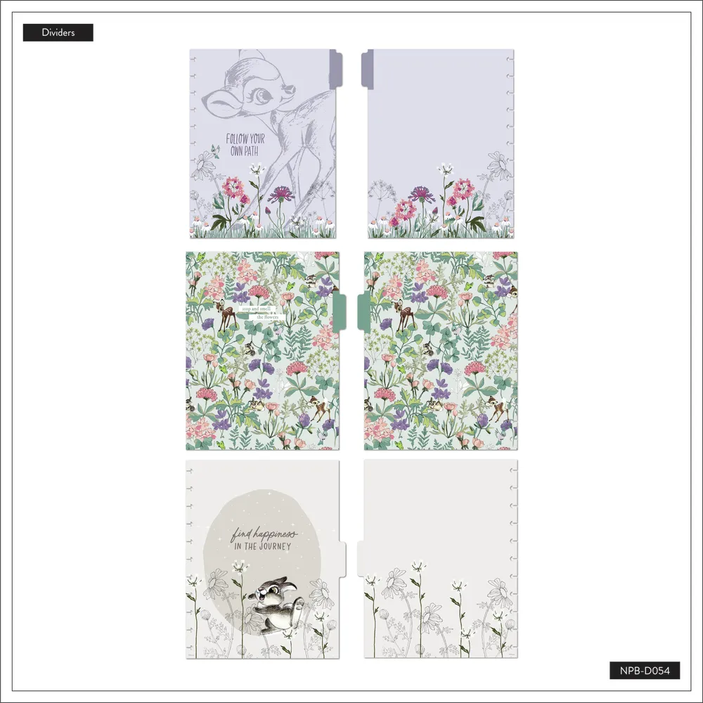 Happy Planner Bambi Springtime carnet Big pointillé ligné 60 feuilles