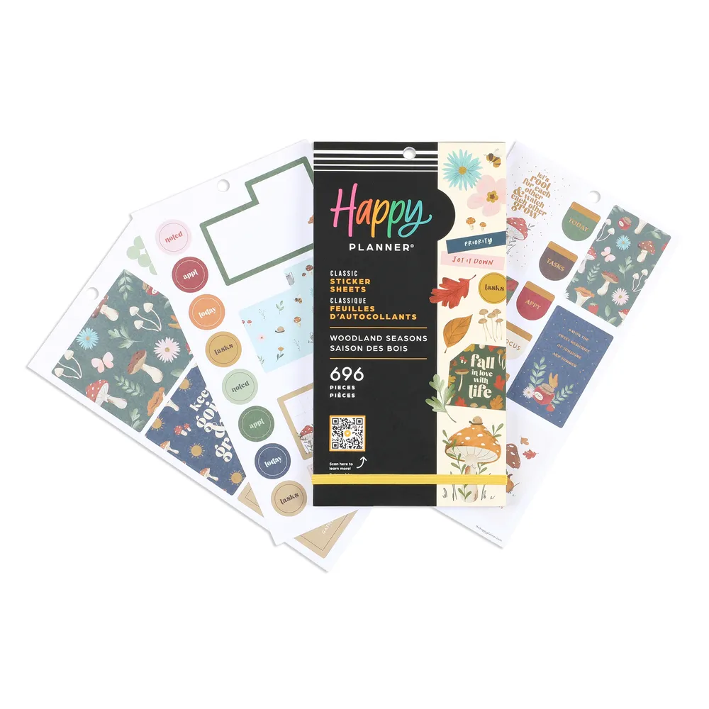 Happy Planner Woodland Seasons stickers 4 saisons 696