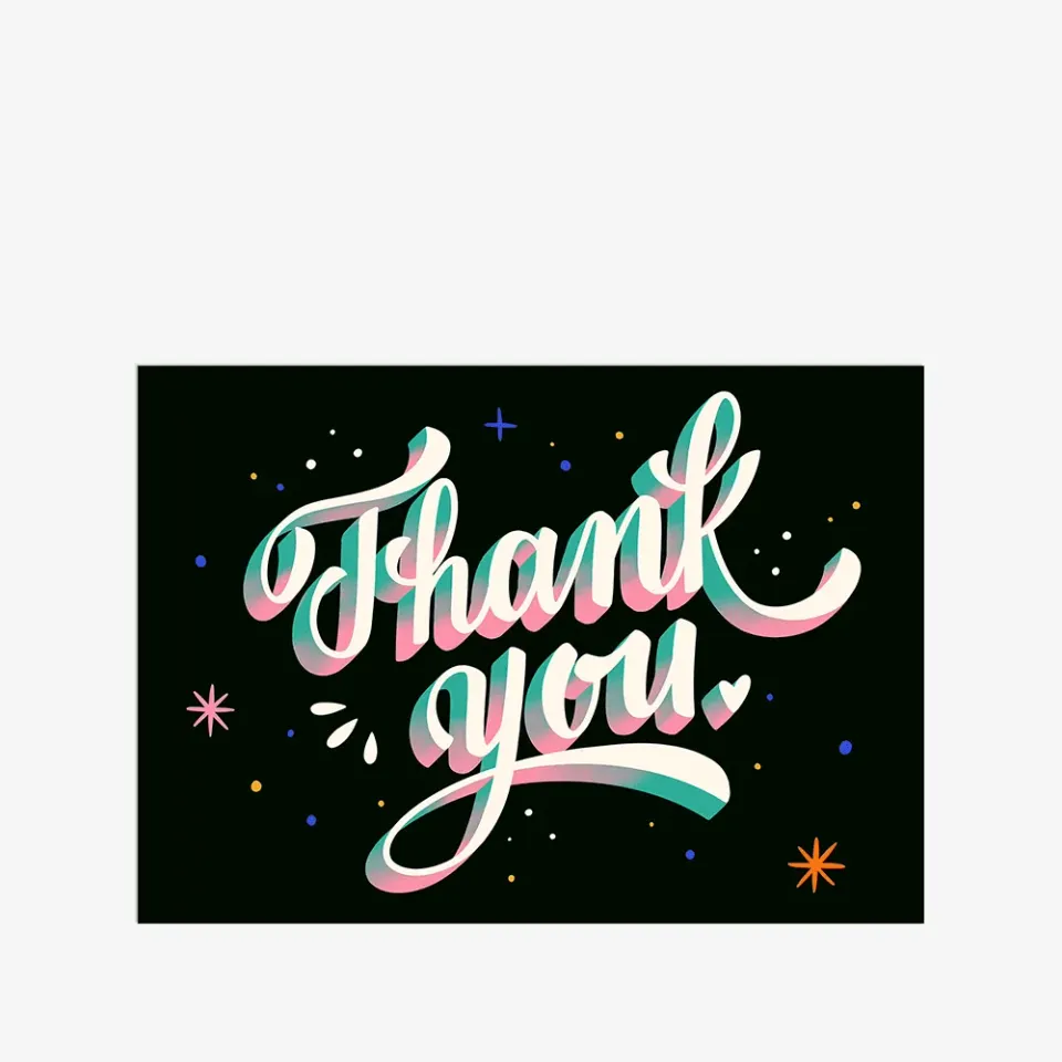 My365 Ana Dornelles Thank you carte postale remerciement