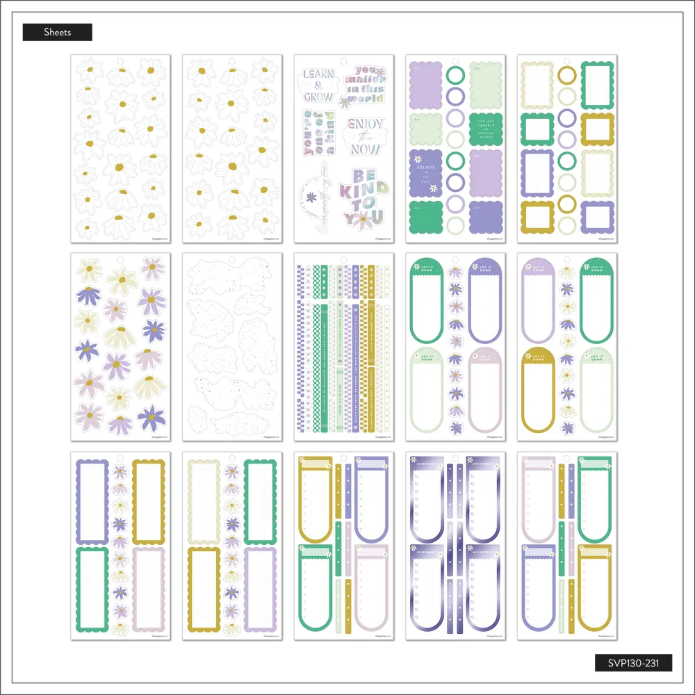 Happy Planner Life Is Sweet carnet stickers 817 motifs colorés